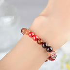 Fortune Jewel Five Elements Various Agate Crystal Rutilated Quartz Tiger Eye Yellow Agate Citrine Luck Bracelet