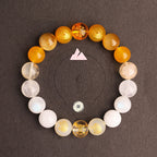 Fortune Jewel Five Elements Various Agate Crystal South Red Agate Strawberry Quartz Sun Stone Citrine Luck Bracelet