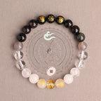 Fortune Jewel Five Elements Various Agate Crystal South Red Agate Strawberry Quartz Sun Stone Citrine Luck Bracelet