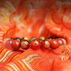 Fortune Jewel Five Elements Various Agate Crystal South Red Agate Strawberry Quartz Sun Stone Citrine Luck Bracelet