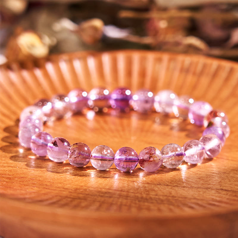 Fortune Jewel Natural Purple Phantom Love Wisdom Bracelet