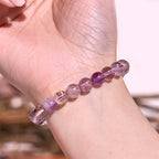 Fortune Jewel Natural Purple Phantom Love Wisdom Bracelet
