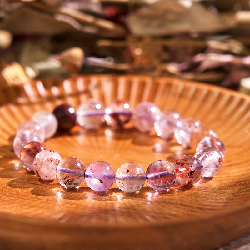 Fortune Jewel Natural Purple Phantom Love Wisdom Bracelet