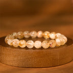 Fortune Jewel Natural Citrine Snowflake Crystal Prosperity Bracelet