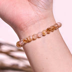 Fortune Jewel Natural Citrine Snowflake Crystal Prosperity Bracelet