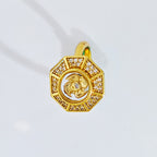 Fortune Jewel Gold Plated Copper Windmill Feng Sheng Shui Qi Luck Wealth Adjustable Ring