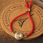 Fortune Jewel Copper Brass Feng Sheng Shui Qi Rotatable Windmill  Red String Faith Braided Bracelet