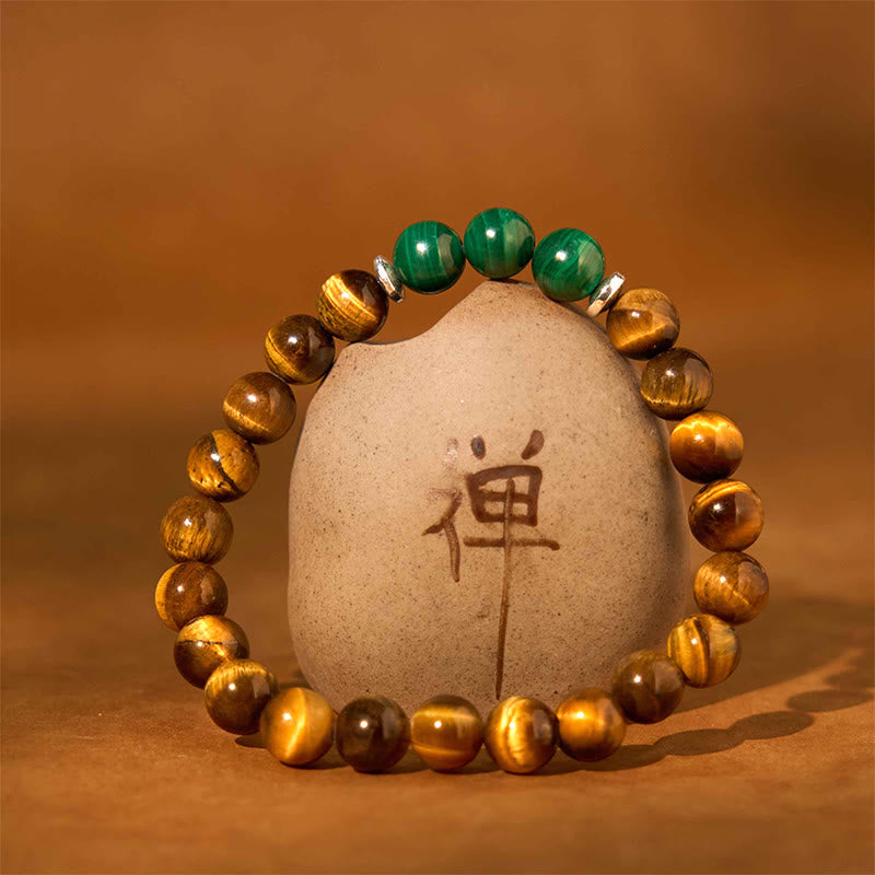 Fortune Jewel Tiger Eye Green Tiger Eye Courage Bracelet