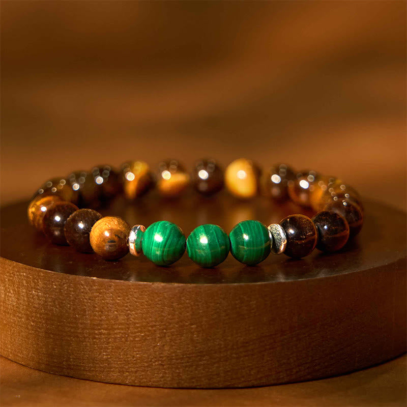 Fortune Jewel Tiger Eye Green Tiger Eye Courage Bracelet