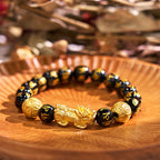 Fortune Jewel FengShui PiXiu Obsidian Wealth Bracelet