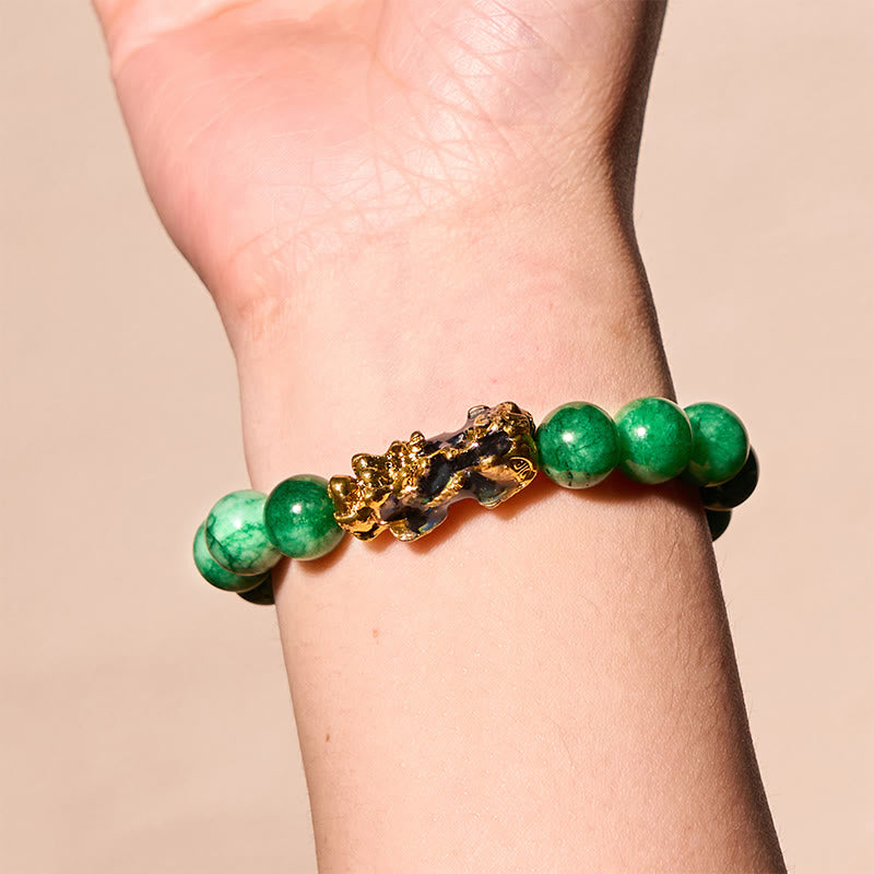 Fortune Jewel FengShui PiXiu Jade Protection Bracelet