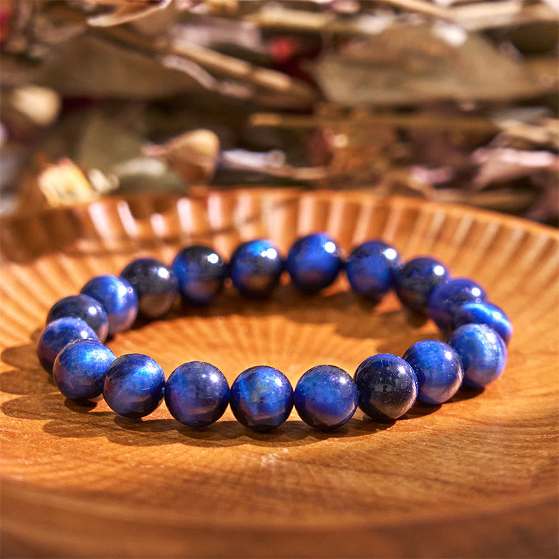 Fortune Jewel Blue Tiger Eye Protection Bracelet