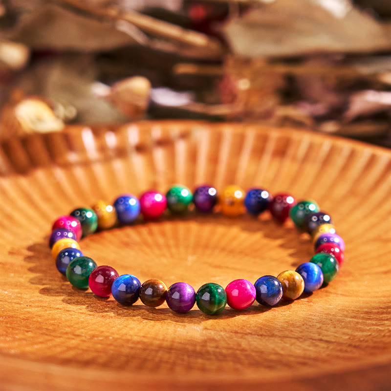 Fortune Jewel Tiger Eye Resolve Courage Bracelet