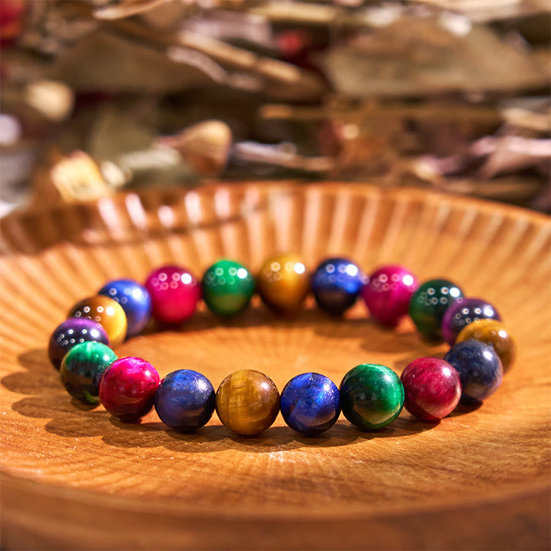 Fortune Jewel Tiger Eye Resolve Courage Bracelet