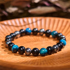 Fortune Jewel Natural Tiger's Eye Obsidian Hematite Positive Powerful Bracelet