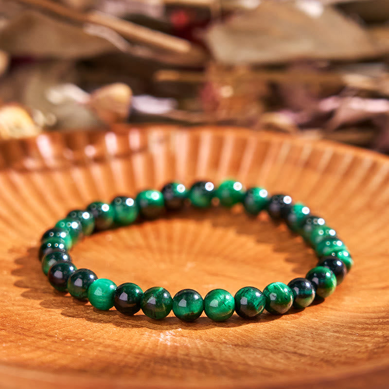Fortune Jewel Tiger Eye Growth Healing Energy Bracelet