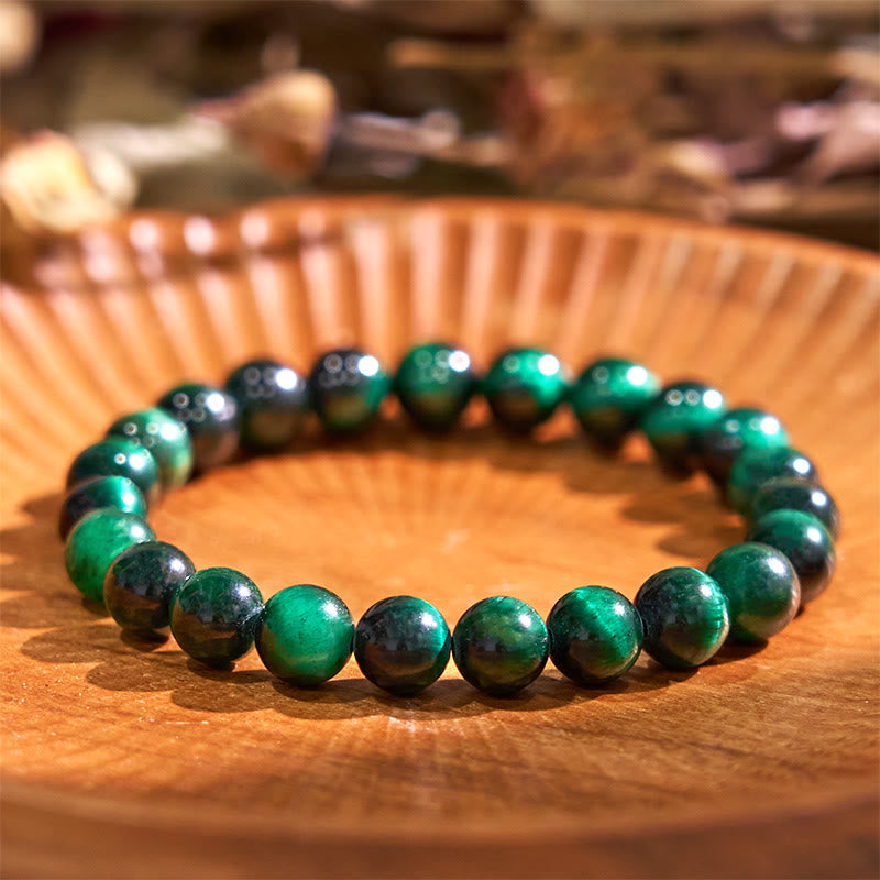 Fortune Jewel Tiger Eye Growth Healing Energy Bracelet