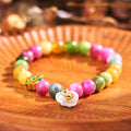 Fortune Jewel Tourmaline Wisdom Flower Bracelet