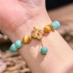 Fortune Jewel Jade Yellow Tiger Eye Prosperity Bracelet
