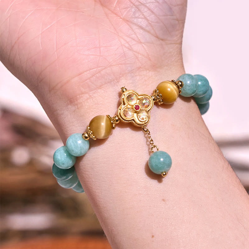 Fortune Jewel Jade Yellow Tiger Eye Prosperity Bracelet