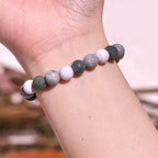 Fortune Jewel White Turquoise Picasso Jasper Green Calcite Blessing Bracelet