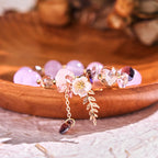 Fortune Jewel Blue Crystal Amethyst Sun Stone Green Aventurine Healing Bracelet