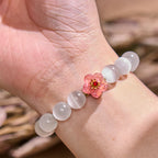 Fortune Jewel Cat's Eye Chrysoberyl Flower Love Bracelet