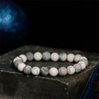 Fortune Jewel Picasso Jasper White Turquoise Courage Bracelet