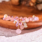 Fortune Jewel Strawberry Quartz Crystal Gourd Positive Bracelet