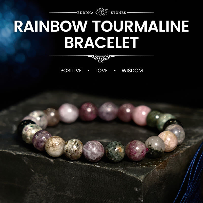 Fortune Jewel Rainbow Tourmaline Positive Bracelet
