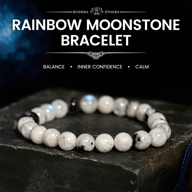 Fortune Jewel Rainbow Moonstone Harmony Bracelet