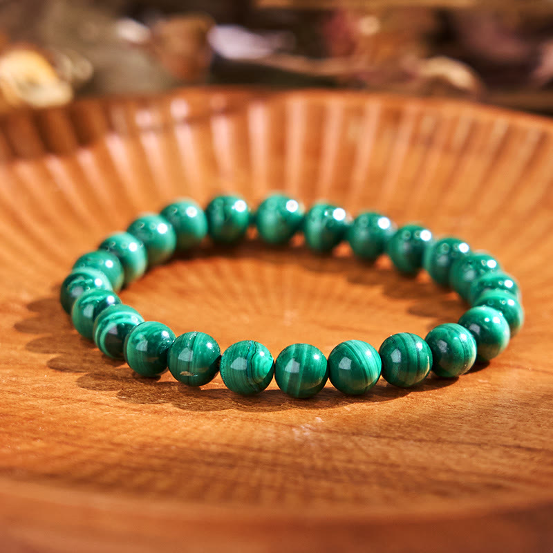 Fortune Jewel Natural Malachite Protection Calmness Bracelet