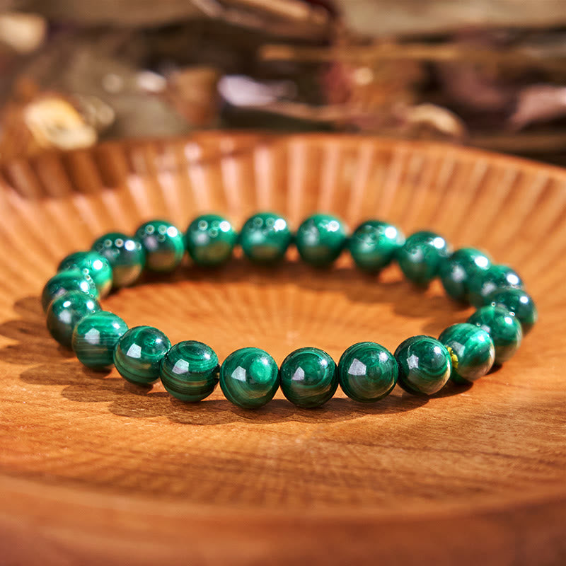 Fortune Jewel Natural Malachite Protection Calmness Bracelet