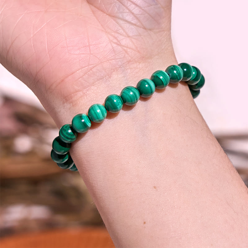 Fortune Jewel Natural Malachite Protection Calmness Bracelet