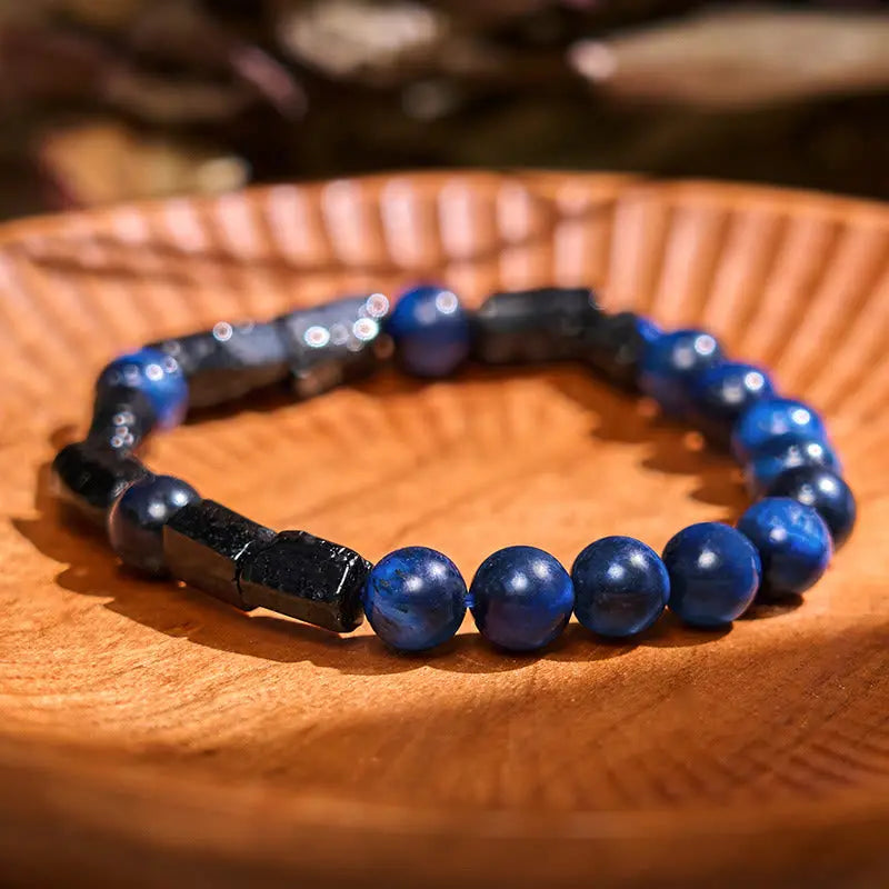 Fortune Jewel "Wishing You Strength and Clarity" Blue Tiger Eye Bracelet Includes Gift Message Card Fortune Jewel