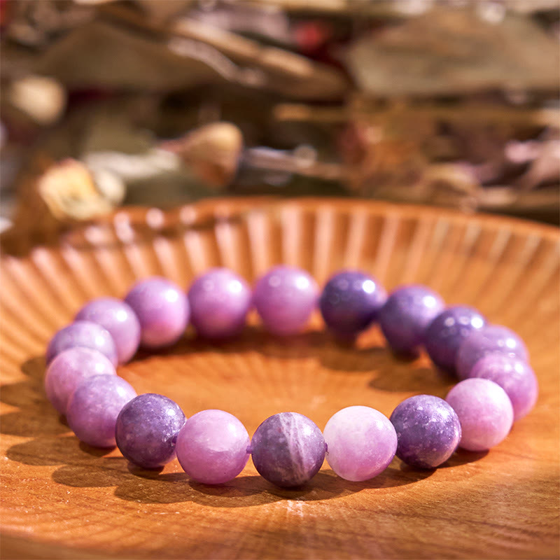 Fortune Jewel Purple Mica Stone Positive Bracelet