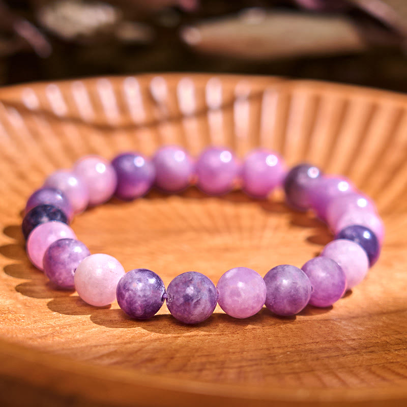 Fortune Jewel Purple Mica Stone Positive Bracelet