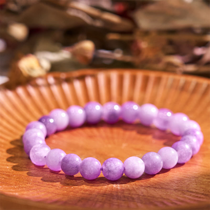 Fortune Jewel Purple Mica Stone Positive Bracelet