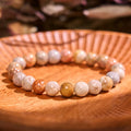 Fortune Jewel Fossil Coral Compassion Bracelet