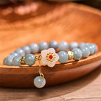 Fortune Jewel Jade Abundance Flower Bracelet