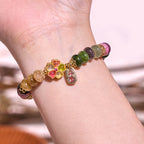 Fortune Jewel Tourmaline Jade Safe And Well Love Bracelet