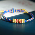 Fortune Jewel Chinese Zodiac Natal Buddha Colorful Strings Luck Bracelet