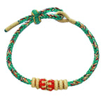 Fortune Jewel Chinese Zodiac Natal Buddha Colorful Strings Luck Bracelet