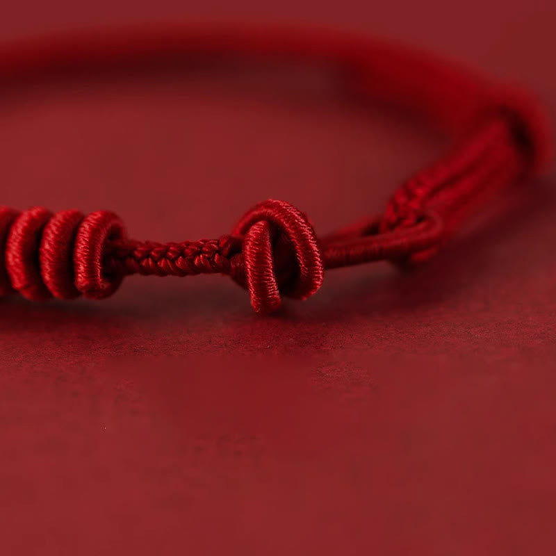 Fortune Jewel Red String Eight Stranded Rope Strength Bracelet