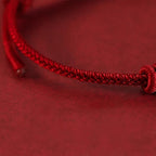 Fortune Jewel Red String Eight Stranded Rope Strength Bracelet