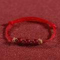 Fortune Jewel Colorful String Cinnabar Calm Bracelet