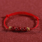 Fortune Jewel Colorful String Cinnabar Calm Bracelet