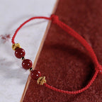 Fortune Jewel Colorful String Cinnabar Calm Bracelet