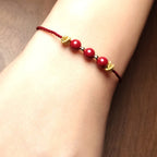 Fortune Jewel Colorful String Cinnabar Calm Bracelet