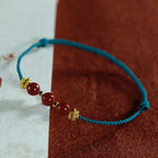 Fortune Jewel Colorful String Cinnabar Calm Bracelet